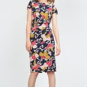 Zara Floral Vine Print Pencil Skirt